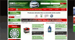 Desktop Screenshot of dimexautomarket.sk